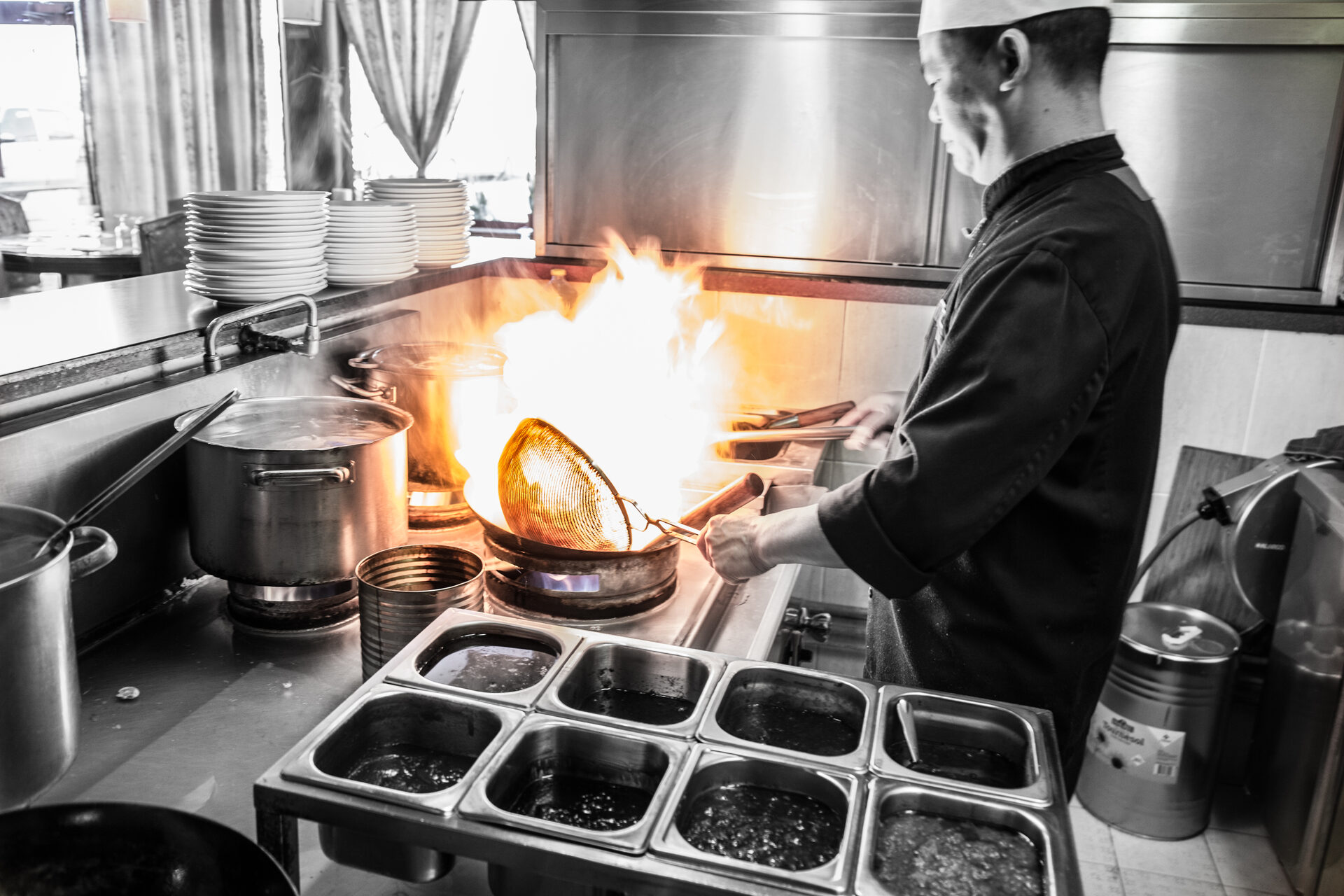 Chef au wok